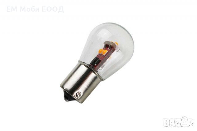 LED диодна крушка за мигач 21W, BA15S S35, Оранжева, снимка 5 - Аксесоари и консумативи - 33017473