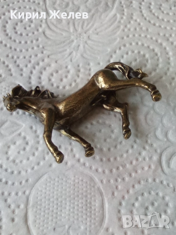 Бронзова фигурка на кон 47790, снимка 7 - Антикварни и старинни предмети - 52730598