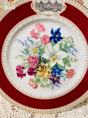 порцеланова чиния за стена , снимка 3 - Декорация за дома - 53594883