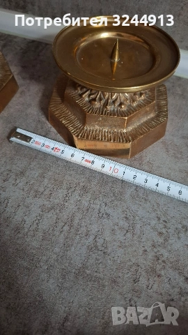 Винтидж красиви свещници с осмоъгълна основа , снимка 8 - Декорация за дома - 53390651