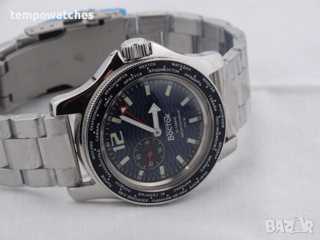 ВОСТОК АМФИБИЯ АВТОМАТИЧЕН-GMT ref: 13003В, снимка 6 - Мъжки - 46851918