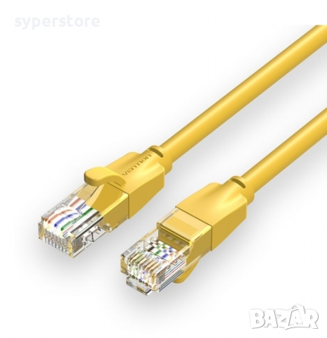 Кабел за Лан мрежа 2м Екраниран Vention IBEYH LAN UTP CAT-6 Жълт