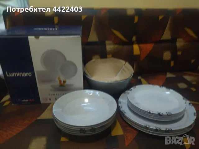 Сервиз Luminarc-сив, снимка 2 - Сервизи - 49911613