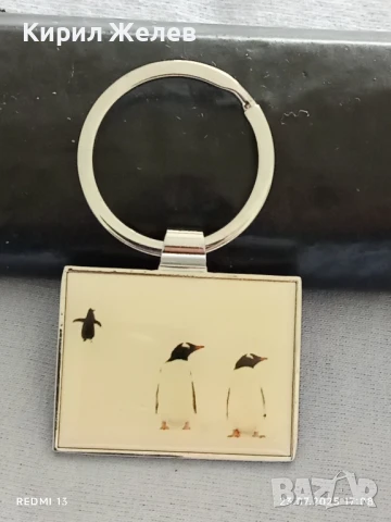 Много красив стилен дизайн ключодържател с пингвини перфектно състояние 49115, снимка 3 - Други - 51119206