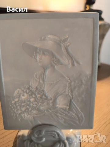 свещник с керамична литогравия, снимка 4 - Декорация за дома - 50679851