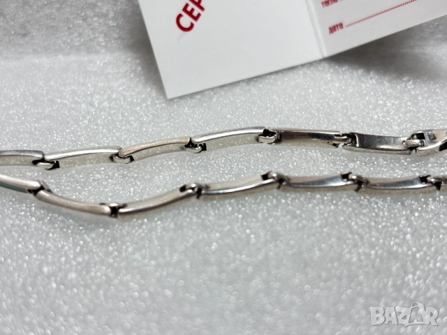 Дамска Сребърна Гривна (проба 925)- 5,42 грама, снимка 6 - Гривни - 52573246