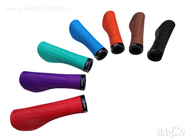 Ергономични грипове с алуминиево заключване в различни цветове, снимка 2 - Аксесоари за велосипеди - 52574868