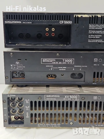  Hi-Fi сет FM тунер радио стерео касетъчен дек стерео пред усилвател GRUNDIG T 5000 CF 5500 XV 5000, снимка 8 - Ресийвъри, усилватели, смесителни пултове - 51049020