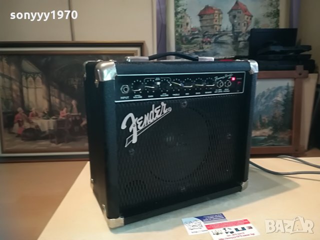 fender frontman reverb amplifier-внос germany-34х30х18см, снимка 5 - Китари - 28338733