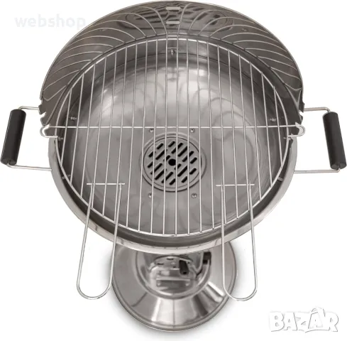 Скара на дървени въглища ACTIVA Bavaria, Немско Барбекю с хромирана решетка, снимка 7 - Барбекюта - 48916570