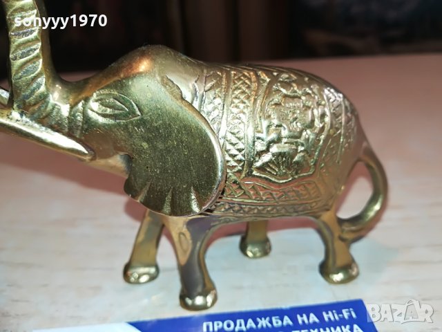 СЛОН-МЕД/МЕСИНГ-ВНОС ХОЛАНДИЯ-10Х9Х5СМ, снимка 7 - Колекции - 28713193