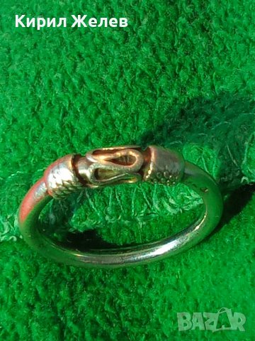 СТАР СРЕБЪРЕН ПРЪСТЕН с ОРНАМЕНТ Тип КРАЛСКА ПЛЕТКА АРТ ДЕКО БИЖУ ВИСОКА ПРОБА СРЕБРО АНГЛИЯ 25259, снимка 11 - Антикварни и старинни предмети - 34655695