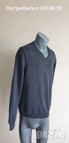 Fred Perry 100% Merino Wool Mens Size M  ОРИГИНАЛ! Мъжки Пуловер!, снимка 6 - Пуловери - 43201367
