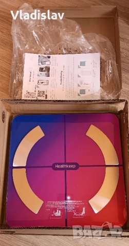 Везна Healthkeep 180кг 13 измервания, снимка 6 - Електронни везни - 52264972