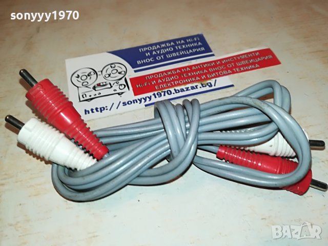 АУДИОКАБЕЛ ЧИНЧОВЕ 1МЕТЪР ВНОС SWISS 0202231314, снимка 3 - Други - 39527359