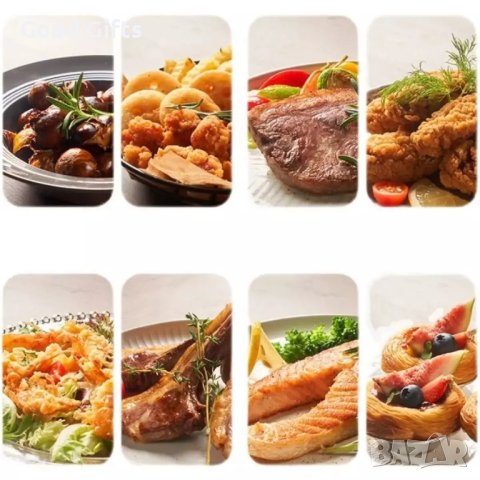 Уред за готвене с горещ въздух (6,5 литра, 2400 W), снимка 4 - Фритюрници - 40840538