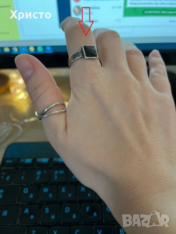 Сребърен пръстен за жени - 925 , снимка 2 - Пръстени - 35358741