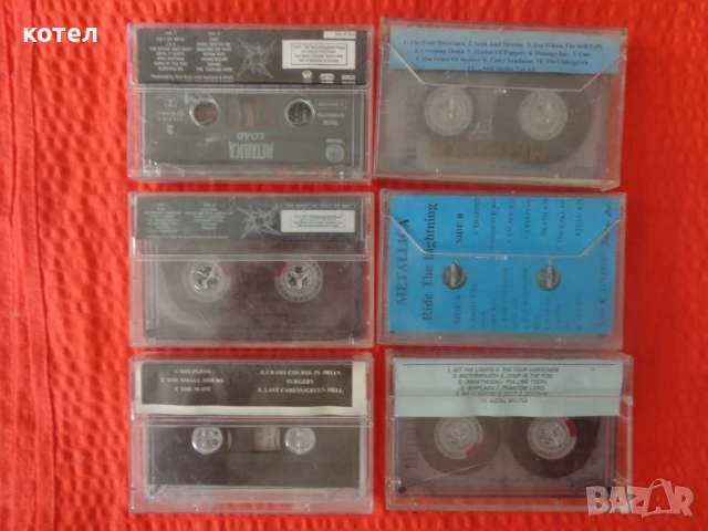Продавам 6 броя аудиокасетки Metallica, снимка 2 - Аудио касети - 51202706