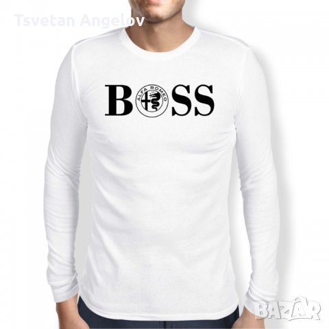 Мъжка тениска ALFA ROMEO BOSS, снимка 2 - Тениски - 32561998