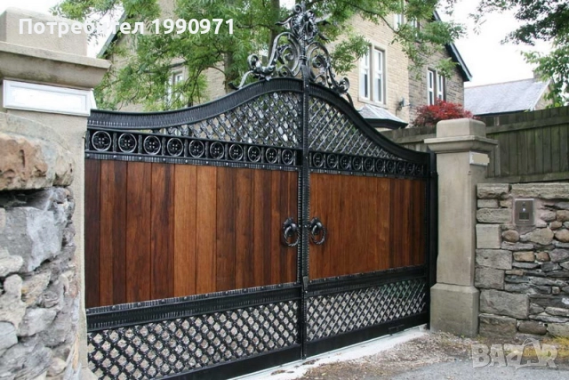 Порти, портали, врати, огради, парапети, ковано желязо, дърво., снимка 6 - Други - 52489359