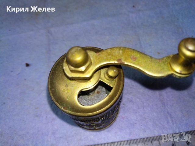 Стара ФЛОРАЛНО ОРНАМЕНТИРАНА БРОНЗИРАНА МЕЛНИЧКА За ПОДПРАВКИ РЯДКА КРАСИВА За КОЛЕКЦИЯ МЕХАНА 42799, снимка 5 - Антикварни и старинни предмети - 43949333