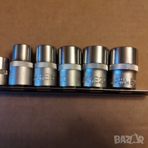 LASER TOOLS 3/8 и 1/2 13броя вложки тип вътрешна звезда E5-E24, снимка 9 - Други инструменти - 52985319