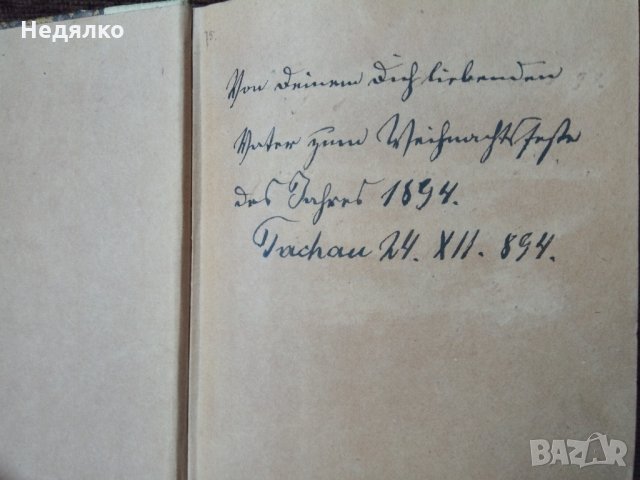  Стара немска книга,1886г,Първо издание, снимка 3 - Други - 28426003