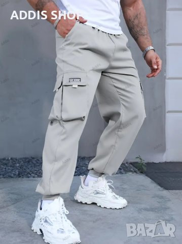 Мъжки ежедневни карго панталони в уличен стил с голям размер, 3цвята, снимка 9 - Панталони - 43900188