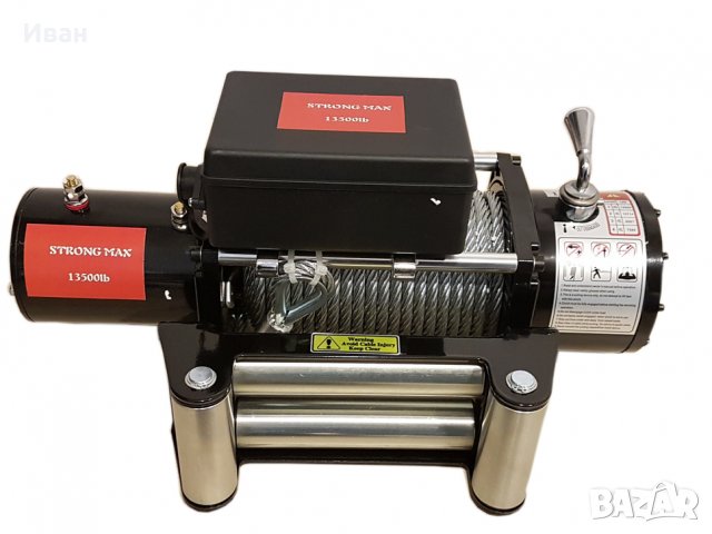 ЛЕБЕДКА - електрическа(с дистанционно) за джипове 12 V -13500lb (5950 килограма), снимка 4 - Аксесоари и консумативи - 24930893