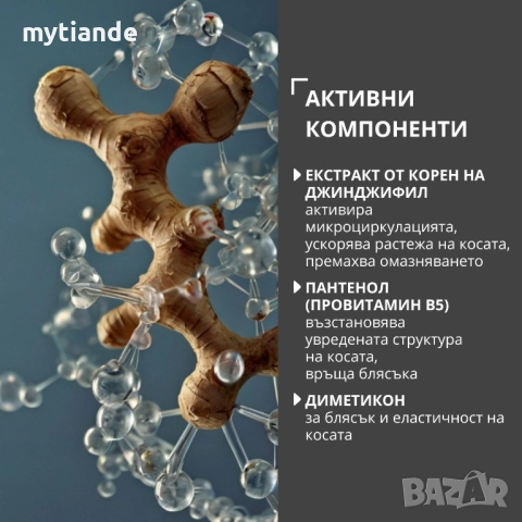 Шампоан/Балсам ЗЛАТЕН ДЖИНДЖИФИЛ , снимка 9 - Продукти за коса - 37974792