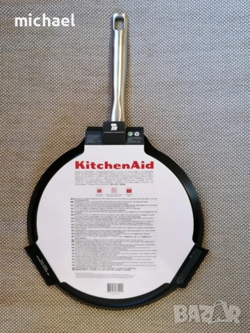 Тиган KitchenAid за палачинки 28 см, снимка 2 - Съдове за готвене - 52516944