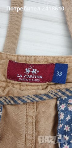 La Martina Cargo Short Cotton / Len Mens Size 32/33 ОРИГИНАЛ! Мъжки Къси Панталони!, снимка 9 - Къси панталони - 37448821