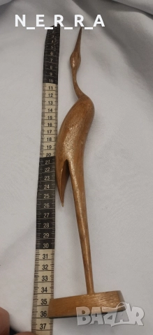 Дървена фигура на птица, снимка 3 - Декорация за дома - 52611038