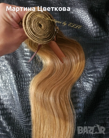 Естествена светлокестенява коса 