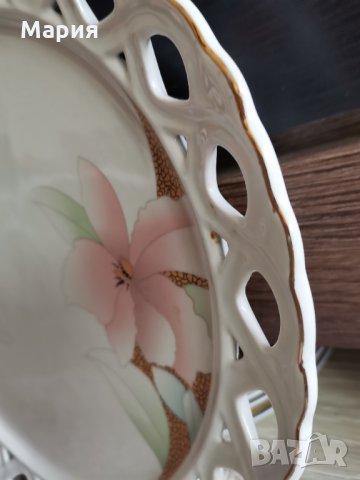 Ажурен порцеланов поднос, снимка 2 - Сервизи - 33036983