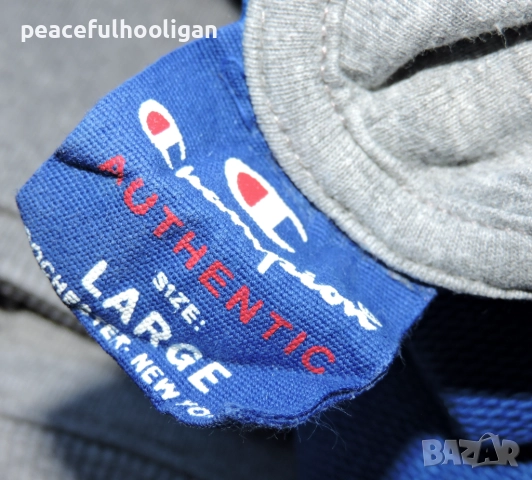 Champion Mens  Blue Hoodie - страхотен мъжки  син суичър размер L, снимка 12 - Суичъри - 52322742