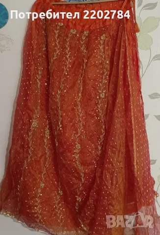 Индийска пола с шал, снимка 1