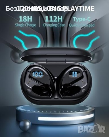 Нови Bluetooth 5.3 слушалки с двоен цифров дисплей Водоустойчиви, снимка 2 - Bluetooth слушалки - 43511158