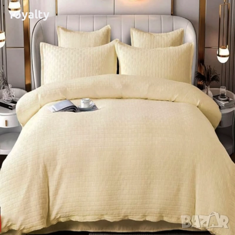 Луксозен комплект с драперия от 100% памук, снимка 5 - Спално бельо - 52188694