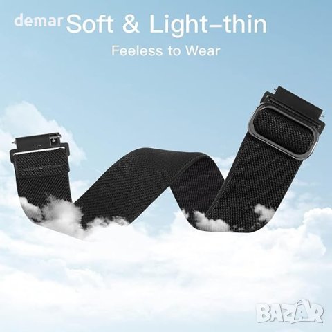 2 пакета 18 мм еластични найлонови каишки за часовник, снимка 3 - Дамски - 43230897