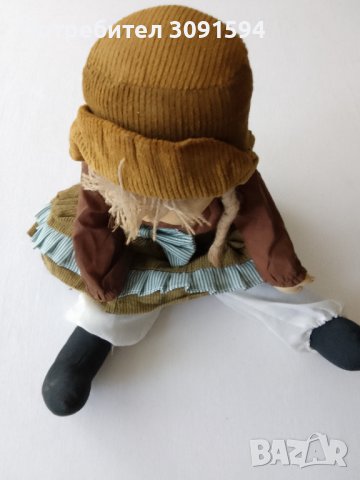 Стара колекционерска кукла тялото е парцалено главата е от  порцеланова, снимка 4 - Антикварни и старинни предмети - 43883426