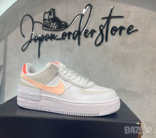 Nike Air Force 1 Shadow номер 40 ,5-41 'White/Crimson Tint/Bright Mango оригинални маратонки 