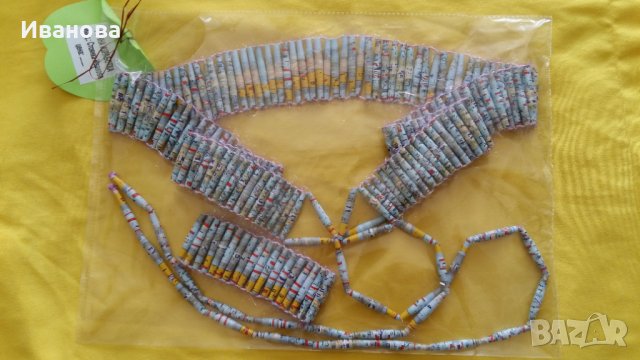 Ръчна изработка на бижута от хартия и квилинг  0.50лв лакирани са със декопажен лак, снимка 3 - Колиета, медальони, синджири - 28442738