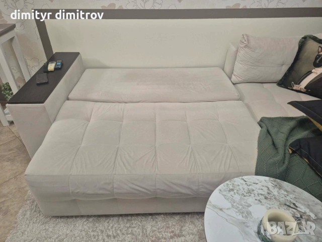 Удобен ъглов разтегателен диван, снимка 5 - Дивани и мека мебел - 53512582