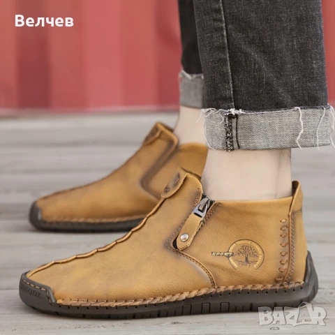 Мъжки боти - ръчна изрзботка -промоция, снимка 4 - Мъжки боти - 50479079