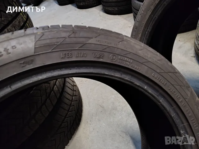 2бр.летни гуми CONTINENTAL 235/45/19 99V DOT 0922, снимка 6 - Гуми и джанти - 49405858