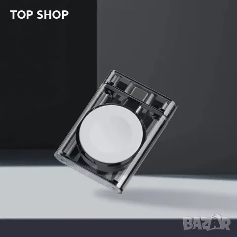 MFi сертифицирано USB C преносимо безжично магнитно зарядно устройство