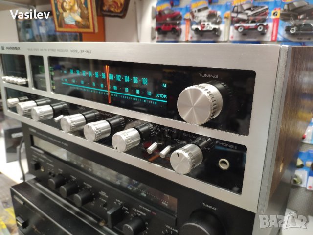 Качествен Стерео Ресивър / Усилвател Hanimex SR-887 Made in Japan, снимка 5 - Ресийвъри, усилватели, смесителни пултове - 39506865