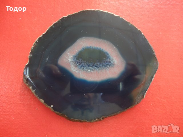 Полиран минерал ахат халцедон 3, снимка 7 - Колекции - 43937079