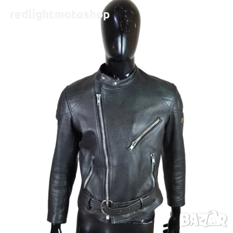 📌 5267 Jacques Icek Мъжко кожено яке | Рокерия | Размер 48 | 100 лв.